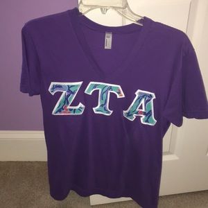 ZTA letter shirt